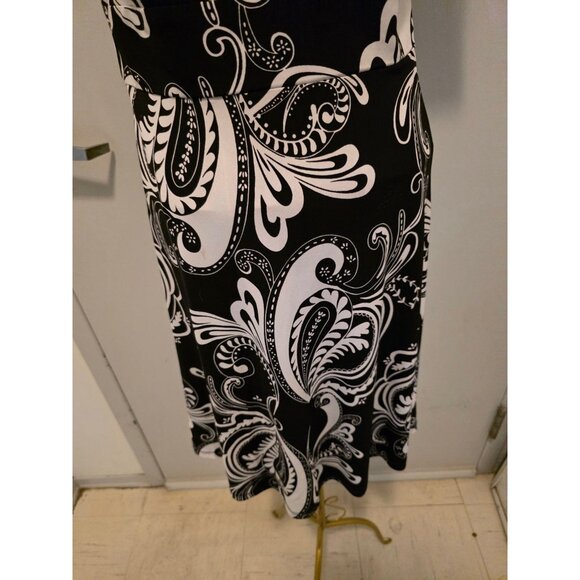 Spense Black White Women's Dress Size 6 Polyester Spandex - Picture 13 of 16